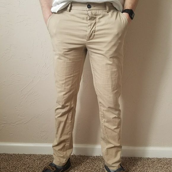 h&m mens khaki pants